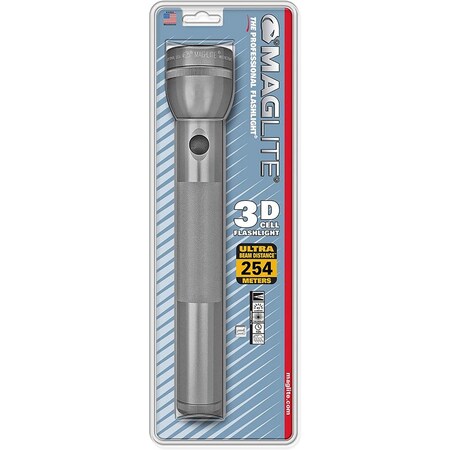 Maglite 45 lm Gray LED Flashlight D Battery S3D096